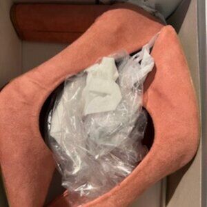 HERSTYLE Blush Faux Suede Pointed Toe Pump!!